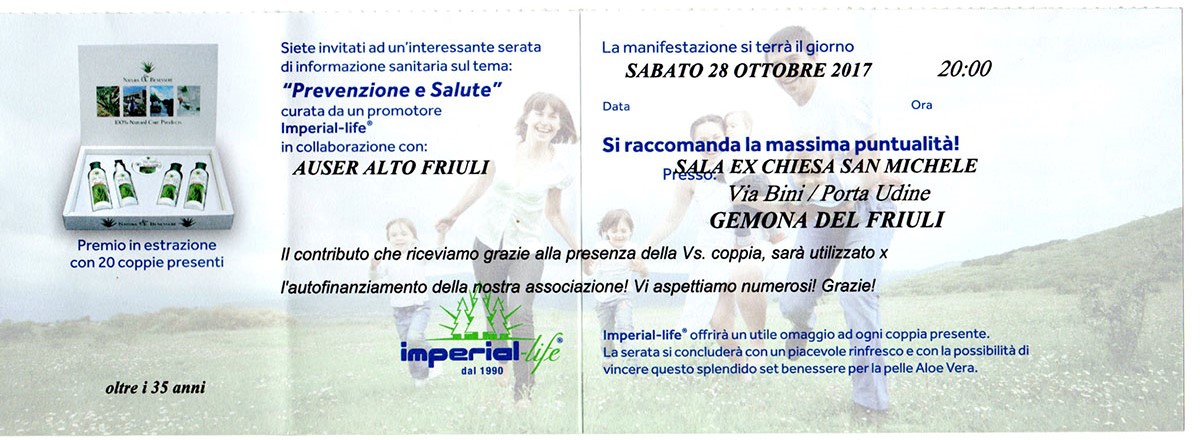 Serata Imperial Life Auser Gemona Del Friuli